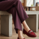 Maroon Women Pumps WN1334 - View 1
