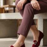Maroon Women Pumps WN1340 - View 1