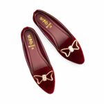 Maroon Women Pumps WN1340 - View 5