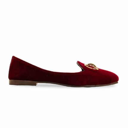 Maroon Women Pumps WN1340 - View 2