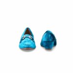 Teal Blue Pumps For Women WN1376 - View 4