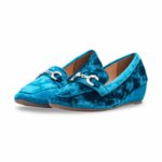 Teal Blue Pumps For Women WN1376 - View 3