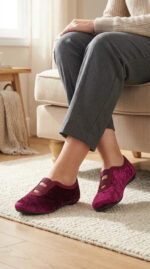 Maroon Pumps For Women WN1403 - View 3