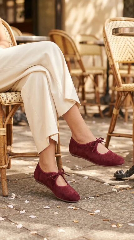 Maroon Pumps For Women WN1405 - View 2