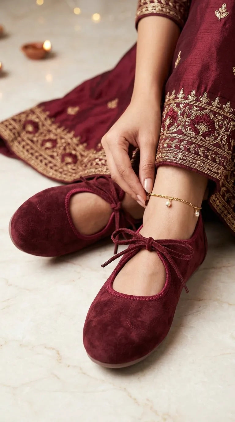 WN140505_2.jpg Maroon Pumps For Women WN1405 - View 1