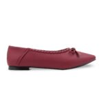 Maroon Pumps For Women WN1424 - View 4