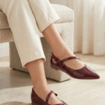 Maroon Pumps For Women WN1425 - View 1