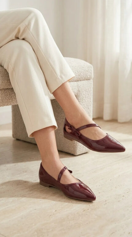 Maroon Pumps For Women WN1425 - View 1