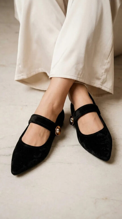Black Pumps For Women WN1429 - View 2
