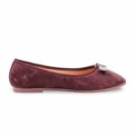 Maroon Pumps For Women WN1446 - View 4