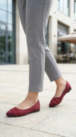 Maroon Pumps For Ladies WN1455 - View 2