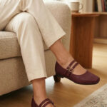 Maroon Pumps For Ladies WN1488 - View 1