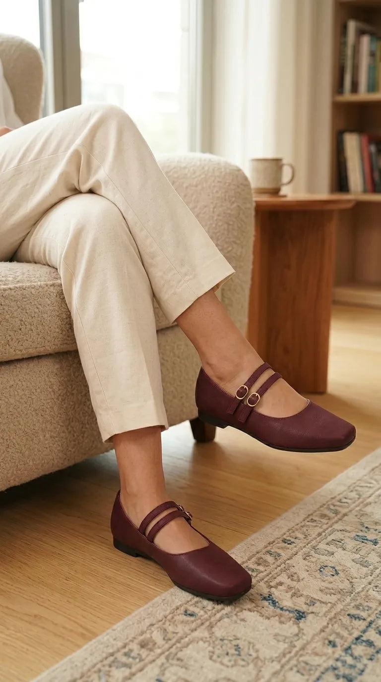 WN148805_2.jpg Maroon Pumps For Ladies WN1488 - View 1