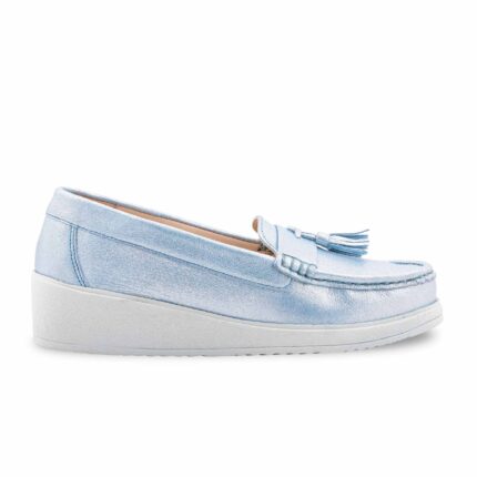 Blue Moccasin For Women WN4427 - View 2