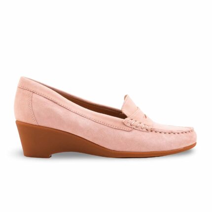 Pink Winter Moccasin For Ladies WN4429 - View 2