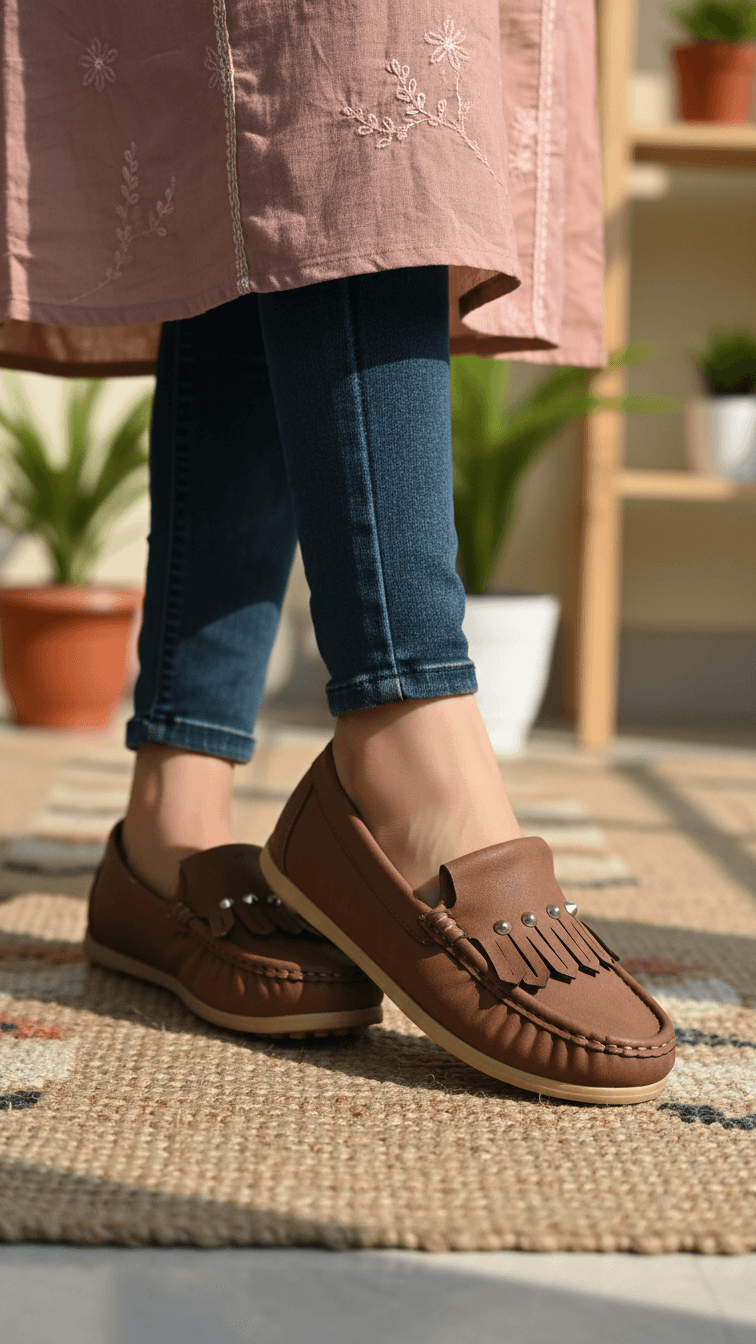WN4465-02.png Brown Women Moccasin WN4465 - View 1