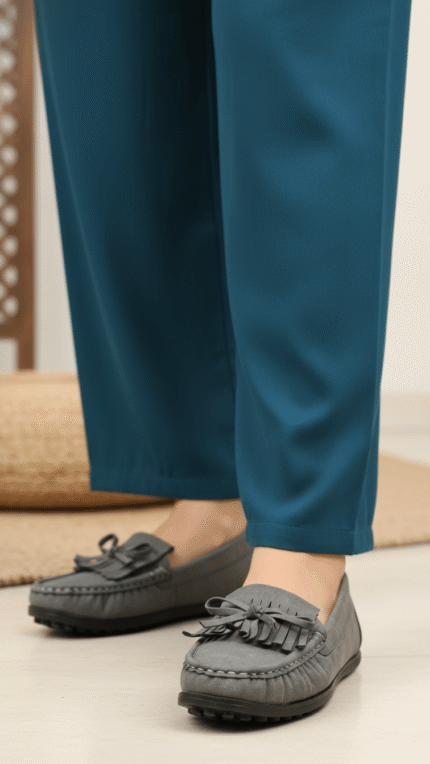 Grey Moccasin For Ladies WN4493 - View 1