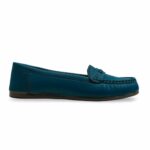 Teal Blue Moccasin WN4501 - View 2