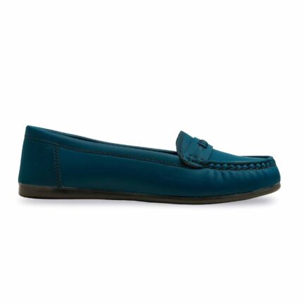 Teal Blue Moccasin WN4501 - View 2