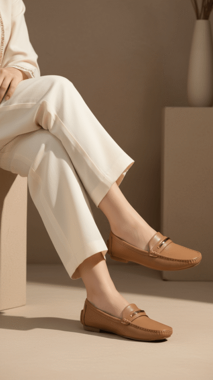 Brown Women Moccasin WN4511 - View 1