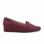 Maroon Moccasin For Ladies WN4520 - View 2