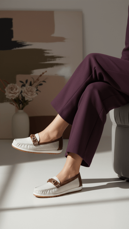Grey Women Moccasin WN4522 - View 1