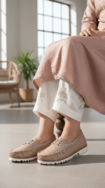 Beige Women Moccasin WN4523 - View 1