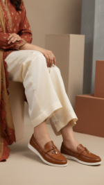 Brown Women Moccasin WN4524 - View 1