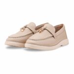 Beige Women Moccasin WN4524 - View 3