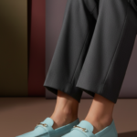 Sky Blue Women Moccasin WN4525 - View 1