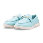 Sky Blue Women Moccasin WN4525 - View 3