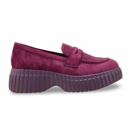 Maroon Moccasin For Ladies WN4527 - View 2