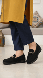 Black Women Moccasin WN4537 - View 1
