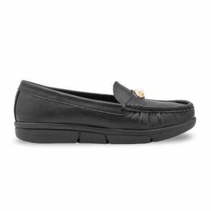 Black Moccasin For Ladies WN4538 - View 2