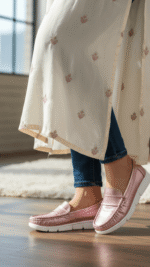 Pink Moccasin For Ladies WN4539 - View 1
