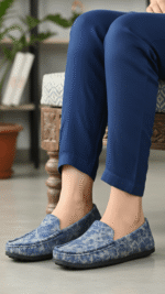 Blue Moccasin For Ladies WN4549 - View 1