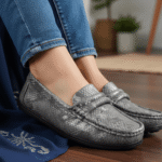 Grey Women Moccasin WN4553 - View 1