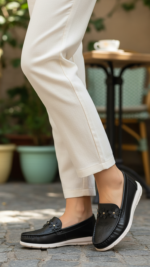 Black Moccasin For Ladies WN4559 - View 1