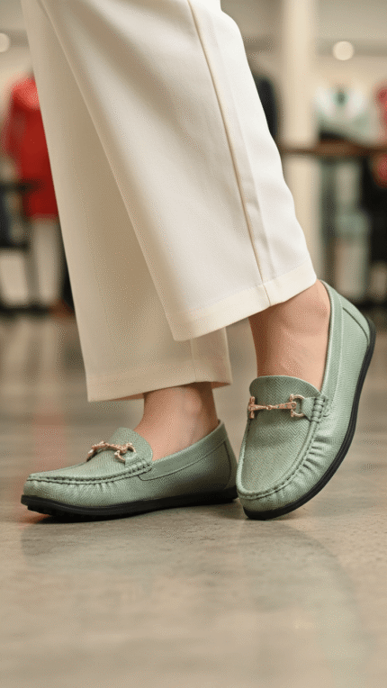 Seagreen Moccasin For Ladies WN4568 - View 1