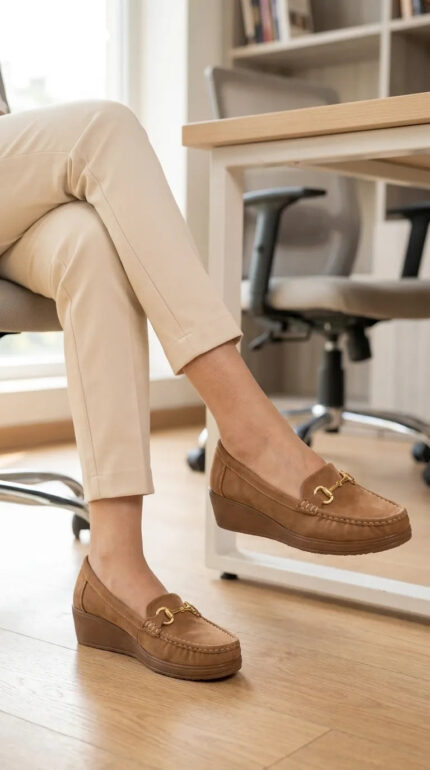 Brown Moccasin For Women WN4587 - View 2