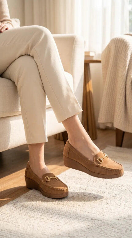 Brown Moccasin For Women WN4587 - View 1