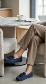 Blue Moccasin For Women WN4589 - View 3