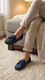 Blue Moccasin For Women WN4589 - View 2