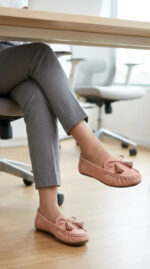 Pink Moccasin For Ladies WN4589 - View 2
