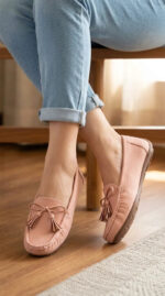 Pink Moccasin For Ladies WN4589 - View 3