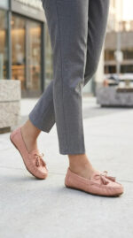 Pink Moccasin For Ladies WN4589 - View 1