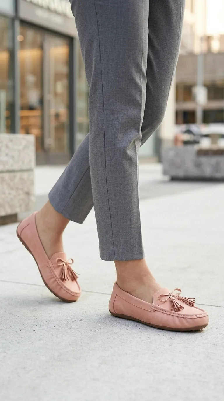 WN458918_3.jpg Pink Moccasin For Ladies WN4589 - View 1