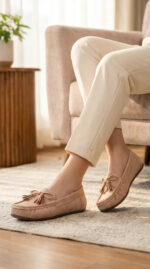 Beige Moccasin For Women WN4589 - View 2
