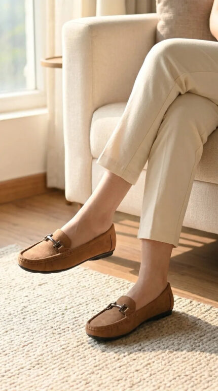 Brown Moccasin For Women WN4593 - View 1
