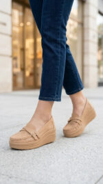 Beige Moccasin For Ladies WN4597 - View 2